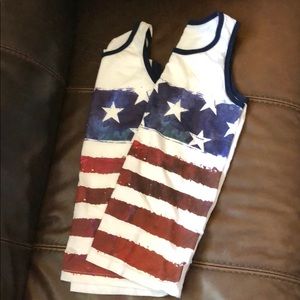 Set of 2 American tank tops